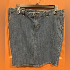 Liz Claiborne Skirt Size 18 Denim